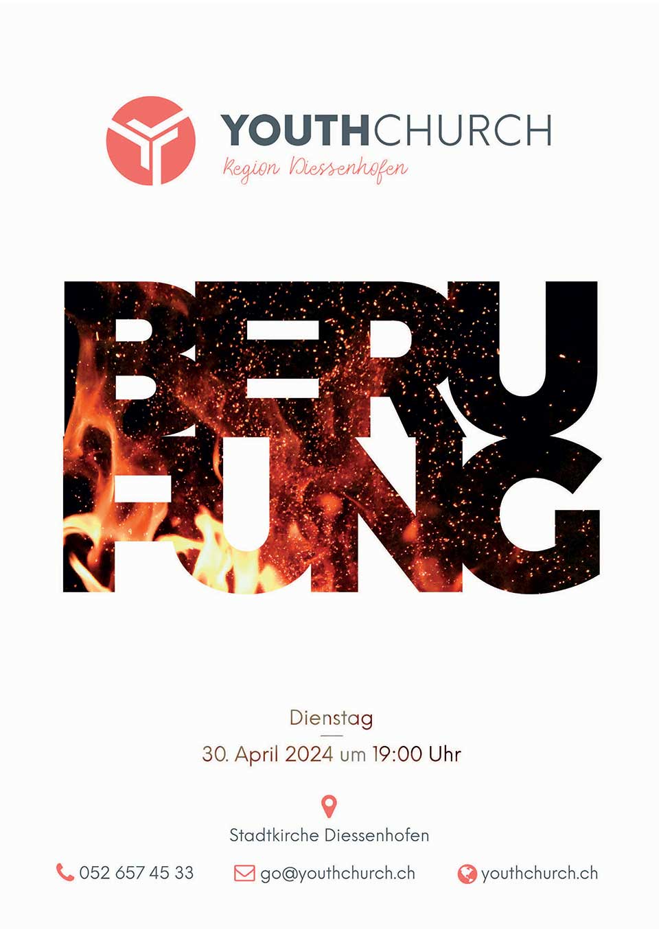 Flyer Youth Church - Berufung